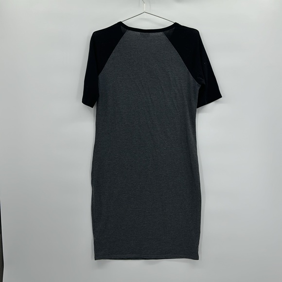 Lularoe Julia Black and Grey Dress M - Picture 6 of 6